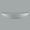 18in Diameter X 4-1/2in. Deep Sandblasted/White Painted Dish with 1/2in