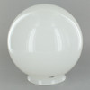 6in. Hand Blown Glass Ball with 3-1/4in. Neck - Opal Gloss