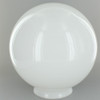 8in. Hand Blown Opal Gloss Glass Ball with 4in. Neck