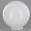 4.5in. Opal White Glass Ball with 2-1/4in. Neck