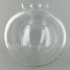 8in. Hand Blown Clear Glass Ball with 4in. Neck - USA