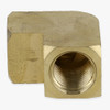 1/4ps Threaded - Rounded Brass 90 Degree  Armback - Unfinished Brass