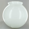 10in. Hand Blown Opal Gloss Glass Ball with 6in. Neck - USA