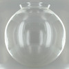 14in. Hand Blown Clear Glass Ball with 6in. Neck - USA