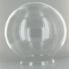 14in. Hand Blown Clear Glass Ball with 6in. Neck - USA