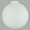 12in. Hand Blown Satin Opal Matter Glass Ball with 4in. Neck