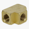 1/8ips Threaded - Rounded Brass Union Tee Armback - Unfinished Brass