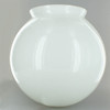 12in. Hand Blown Opal Gloss Glass Ball with 6in. Neck - USA