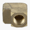 1/8ips Threaded - Rounded Brass 90 Degree Armback - Unfinished Brass