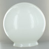 18in. Hand Blown Opal Gloss Glass Ball with 8in. Neck - USA