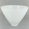 8in. Top IES Glass Shade with Waffle Pattern and 2-1/4in. Neck