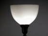 8in. Top Hand Blown IES Opal Glass Shade with 2-1/4in. Neck - USA