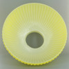Glazed Yellow Painted Ribbed Student Shade with 9-3/4in. Neck - USA