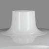 15-1/4in. Opal White Deco Torchiere Shade with 2-3/4in. Neck