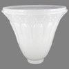 Opal White Fleur-De-Lis Torchiere Shade with 3-1/2in. Neck
