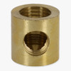 1/4ips X 1/8IPS Threaded - 3/4in Diameter 90 Degree Straight Armback - Unfinished Brass