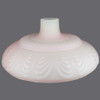 14-1/2in. Pink Frosted Draped Torchiere Shade with 2-3/4in. Neck