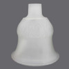 11in. Frosted Tall Flared Bell Torchiere Shade with 2-3/4in. Neck