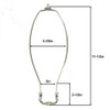 11-1/2in. Brass Plated Regular Duty Lamp Shade Harp with Saddle