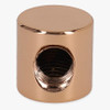 1/8ips Threaded - 3/4in Diameter 90 Degree Straight Armback - Polished Copper Finish