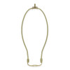10in. Brass Plated Regular Duty Lamp Shade Harp with Saddle