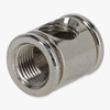 1/8ips Threaded - 9/16in Diameter 90 Degree Straight Armback - Polished Nickel