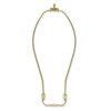 10-1/2in. Brass Plated Heavy Duty Lamp Shade Harp with Saddle
