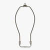 10-1/2in. Nickel Plated Heavy Duty Lamp Shade Harp with Saddle