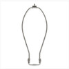 13in. Nickel Plated Heavy Duty Lamp Shade Harp with Saddle