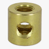 1/8ips Threaded - 3/4in Diameter Tee Fitting Straight  Armback - Unfinished Brass