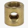 1/4ips X 1/8ips Threaded - 3/4in Diameter Tee Fitting Straight Armback - Unfinished Brass