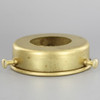 2-1/4in Fitter Flat Unfinished Brass Shade Holder with 1-3/8in Hole