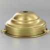 3-1/4in. Unfinished Brass Rounded Top Shade Holder