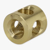 1/8ips Threaded - 3/4in x 3/4in Tee Armback - Unfinished Brass