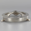 3-1/4in. Polished Nickel Finish Cast Brass Spoked Holder with 1/8ips. Female Thread Center Hole