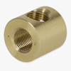 1/8ips Threaded - 3/4in x 3/4in Tee Fitting Straight Armback - Unfinished Brass