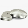 3in Steel Neckless Ball Holder Set with Cover and  Insert -  Brushed/Satin Nickel Finish