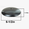 Black Finish Steel Cover for 5-1/4in Neckless Holder