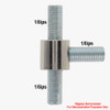 1/8ips Threaded - 3/4in Diameter Tee Fitting Straight Armback - Polished Nickel Finish