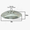 5in Diameter Vented Neckless Holder Cover - Unfinished Steel