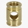 1/8ips Threaded - 5/8in Diameter 4-Way Straight Armback - Unfinished Brass