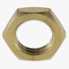 1/8ips - 5/8in Diameter x 1/8in H - Brass Hex Head Nut - Unfinished Brass