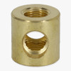 1/8ips Threaded - 3/4in Diameter 4-Way Straight Armback - Unfinished Brass