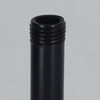 12in. Long 1/4ips (1/2in O.D) Black Powder Coated Finish Round Hollow Pipe