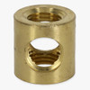 1/4ips Threaded - 7/8in Diameter 4-Way Straight Armback - Unfinished Brass