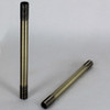 14in. Antique Brass Finish Pipe with 1/8ips. Thread