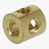 1/8ips Threaded - 3/4in Diameter 90 Degree Corner Straight Armback - Unfinished Brass