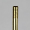 19 in. Long X 1/8ips Unfinished Brass Pipe Stem Threaded 3/4in Long on Both Ends