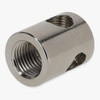 1/4ips X 1/8ips Threaded - 3/4in Diameter Y Fitting Straight Armback - Nickel Plated