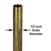 7in. Unfinished Brass Pipe with 1/8ips. Female Thread